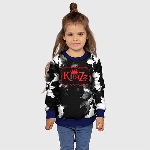 Детский свитшот Князь Анархия спина / 3D-Синий – фото 4
