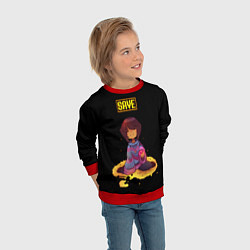 Свитшот детский UNDERTALE FRISK, цвет: 3D-красный — фото 2