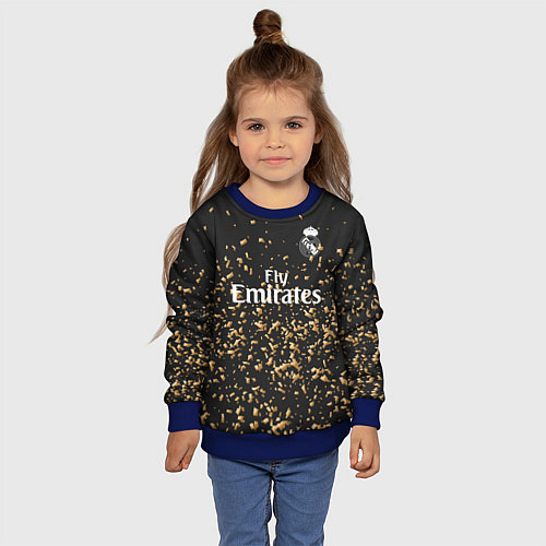 Детский свитшот Real Madrid 4-th 19-20 / 3D-Синий – фото 4