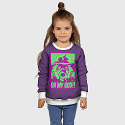 Свитшот детский Oh my good!!, цвет: 3D-белый — фото 2