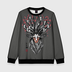 Свитшот детский Princess Mononoke, цвет: 3D-черный