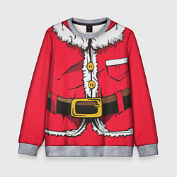 Свитшот детский Санта, цвет: 3D-меланж