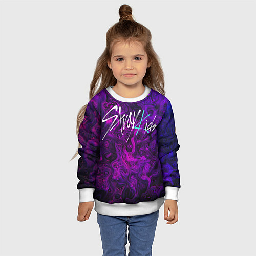Детский свитшот Stray Kids / 3D-Белый – фото 4