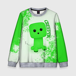 Свитшот детский MINECRAFT CREEPER, цвет: 3D-меланж
