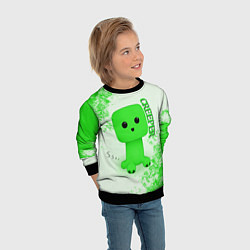 Свитшот детский MINECRAFT CREEPER, цвет: 3D-черный — фото 2