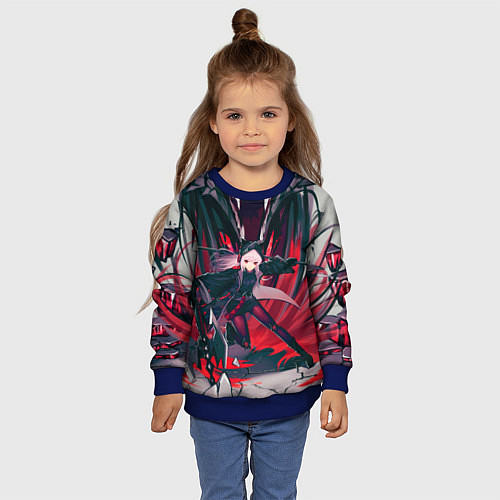 Детский свитшот Arknights art / 3D-Синий – фото 4