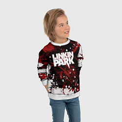 Свитшот детский Linkin Park, цвет: 3D-белый — фото 2