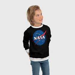 Свитшот детский NASA Краски, цвет: 3D-белый — фото 2