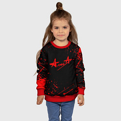 Свитшот детский АлисА, цвет: 3D-красный — фото 2