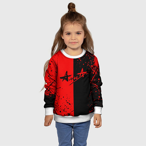 Детский свитшот АлисА / 3D-Белый – фото 4
