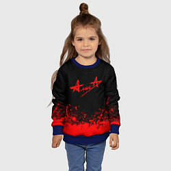Свитшот детский АлисА, цвет: 3D-синий — фото 2