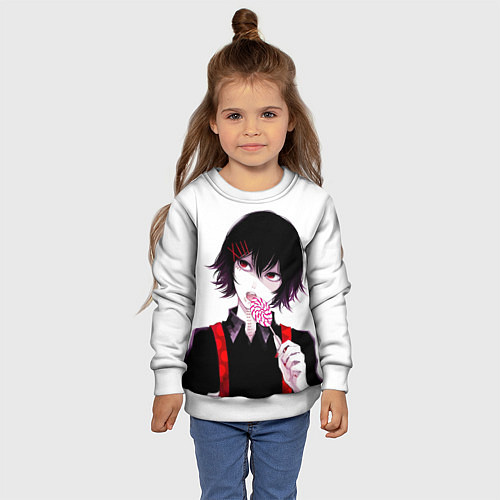 Детский свитшот Сузуя Джузо / 3D-Белый – фото 4