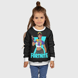 Свитшот детский Fortnite, цвет: 3D-белый — фото 2