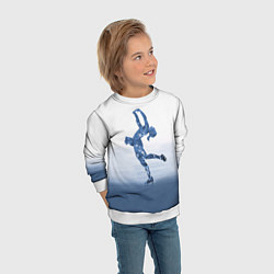 Свитшот детский Фигурное катание, цвет: 3D-белый — фото 2