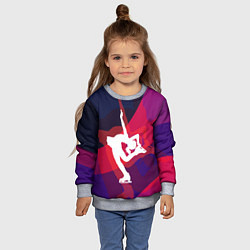 Свитшот детский Фигурное катание, цвет: 3D-меланж — фото 2