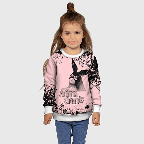 Детский свитшот ARIANA GRANDE / 3D-Белый – фото 4