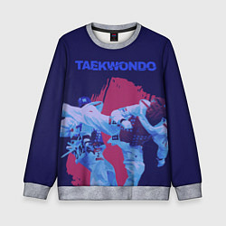 Свитшот детский Taekwondo, цвет: 3D-меланж