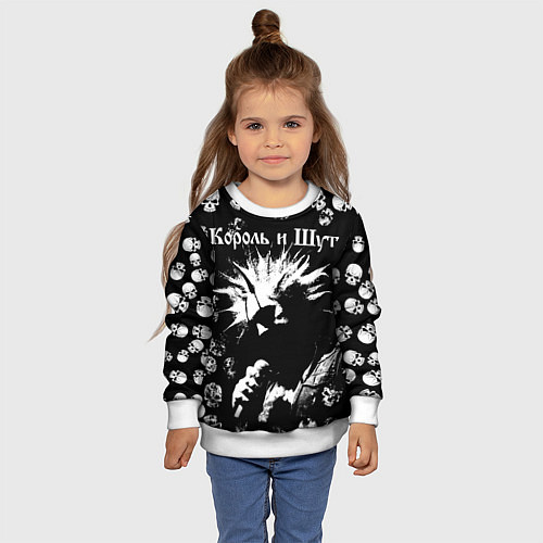 Детский свитшот Король и Шут Анархия / 3D-Белый – фото 4