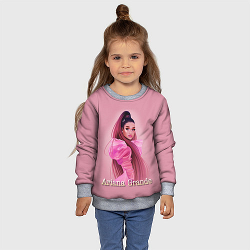 Детский свитшот Ariana Grande Ариана Гранде / 3D-Меланж – фото 4