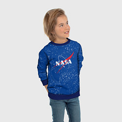 Свитшот детский NASA, цвет: 3D-синий — фото 2