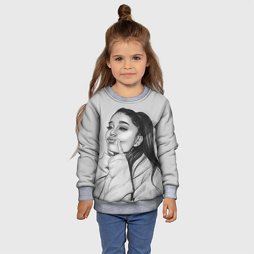 Детский свитшот Ariana Grande Ариана Гранде / 3D-Меланж – фото 4