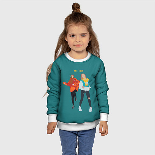 Детский свитшот Кис-кис / 3D-Белый – фото 4