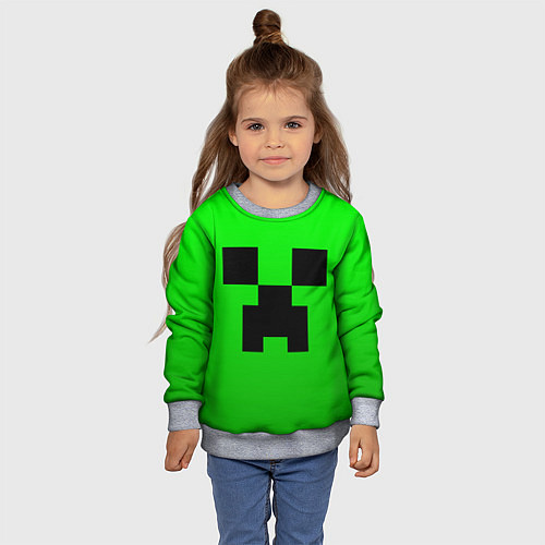 Детский свитшот MINECRAFT / 3D-Меланж – фото 4