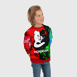 Свитшот детский MONOKUMA, цвет: 3D-красный — фото 2
