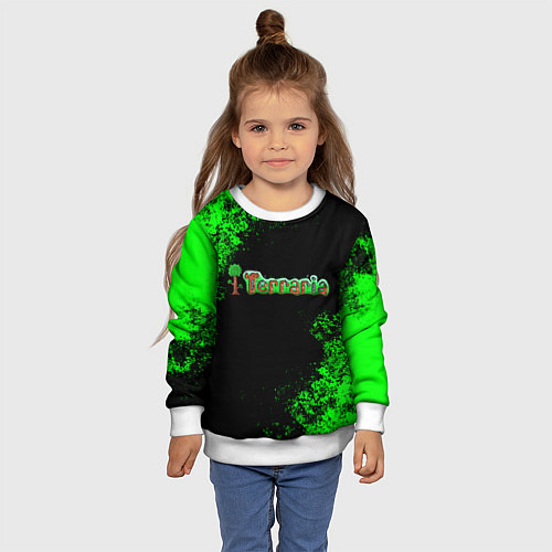 Детский свитшот Terraria / 3D-Белый – фото 4