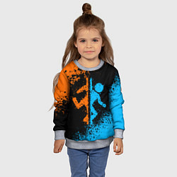Свитшот детский PORTAL, цвет: 3D-меланж — фото 2