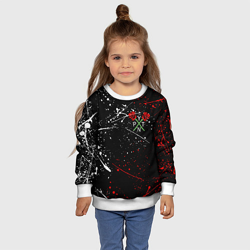 Детский свитшот Payton Moormeier: TikTok / 3D-Белый – фото 4