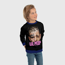 Свитшот детский Lil Peep, цвет: 3D-синий — фото 2