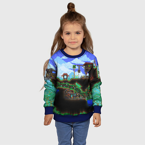Детский свитшот TERRARIA EXCLUSIVE / 3D-Синий – фото 4