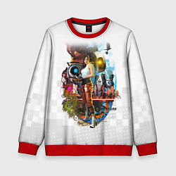 Свитшот детский PORTAL, цвет: 3D-красный