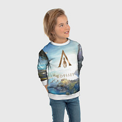 Свитшот детский Oddysey, цвет: 3D-белый — фото 2