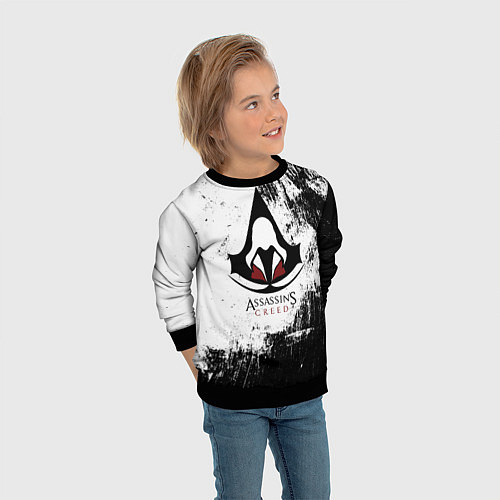 Детский свитшот Assasin's creed / 3D-Черный – фото 3