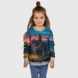 Свитшот детский The Witcher, цвет: 3D-меланж — фото 2
