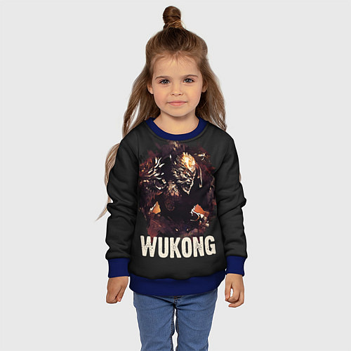 Детский свитшот Wukong / 3D-Синий – фото 4