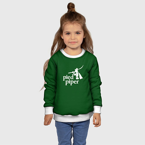 Детский свитшот Пегий дудочник / 3D-Белый – фото 4