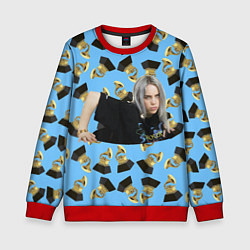 Свитшот детский Billie Eilish Grammy, цвет: 3D-красный