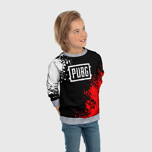 Детский свитшот PUBG / 3D-Меланж – фото 3