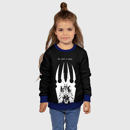 Детский свитшот Hollow Knight / 3D-Синий – фото 4