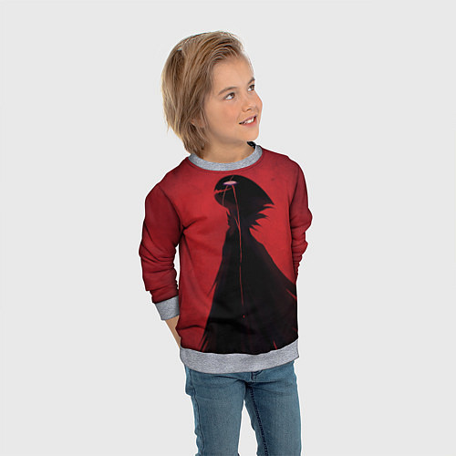 Детский свитшот Hollow Knight / 3D-Меланж – фото 3