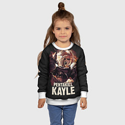 Свитшот детский Kayle, цвет: 3D-белый — фото 2