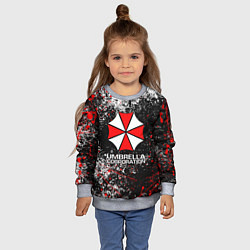 Свитшот детский UMBRELLA CORP, цвет: 3D-меланж — фото 2