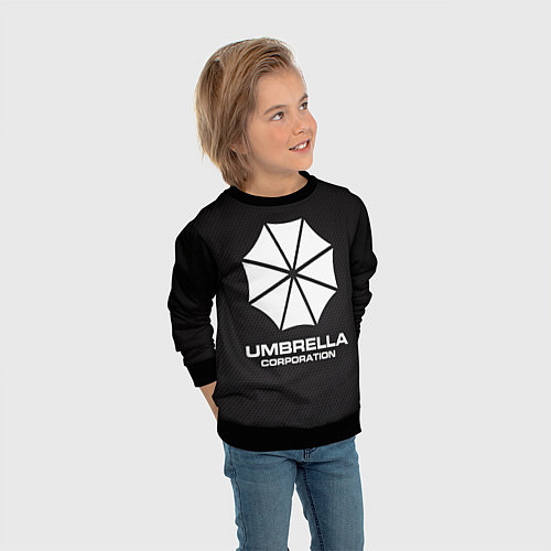 Детский свитшот Umbrella Corporation / 3D-Черный – фото 3