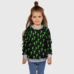 Свитшот детский Знак вопроса, цвет: 3D-меланж — фото 2