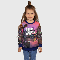 Свитшот детский GTA VI, цвет: 3D-синий — фото 2