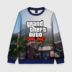 Свитшот детский GTA Online, цвет: 3D-синий