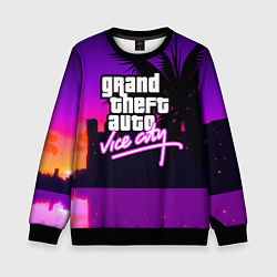 Свитшот детский GTA:VICE CITY, цвет: 3D-черный